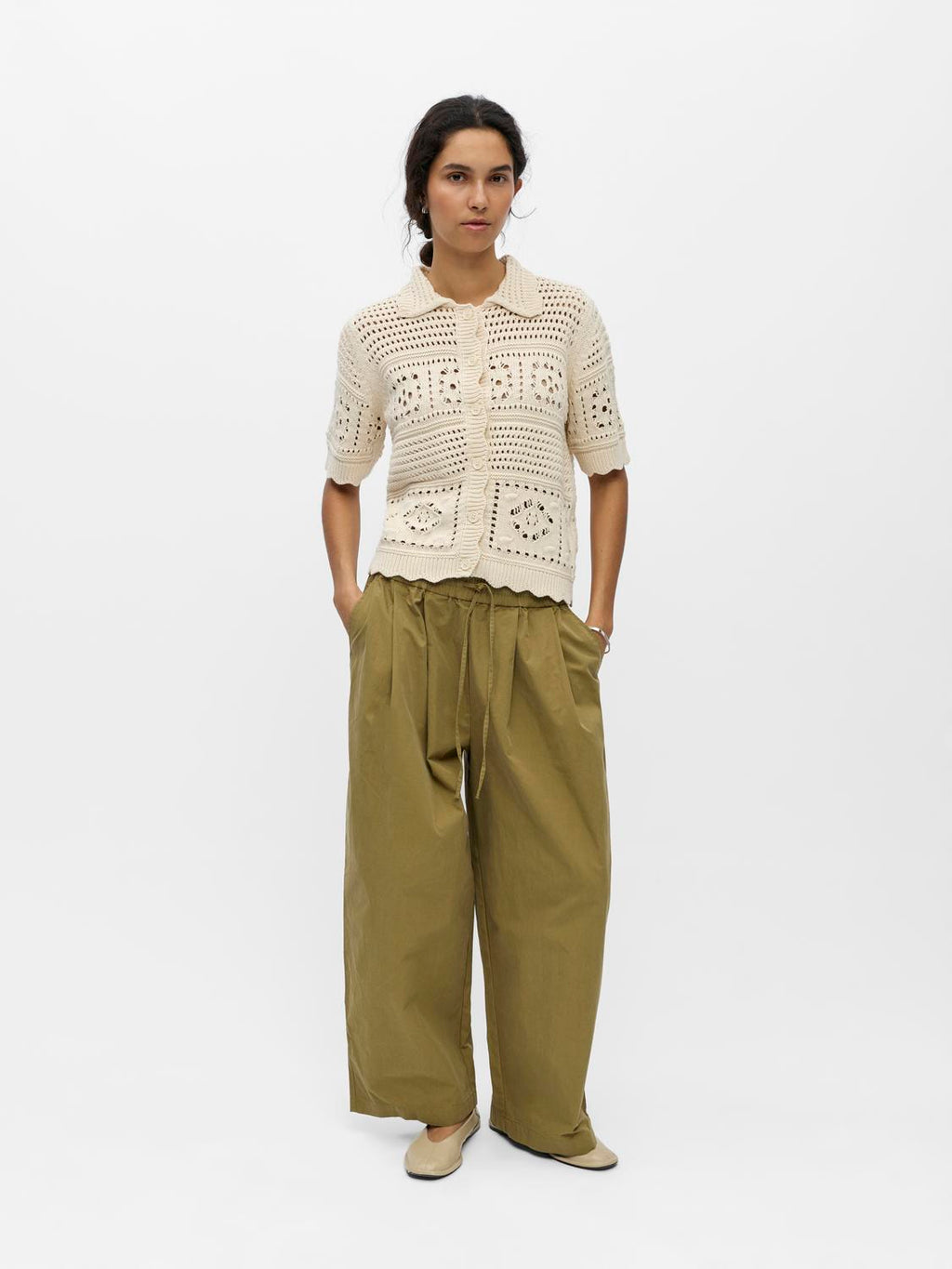 Objbindi S/S Re Short Cardigan