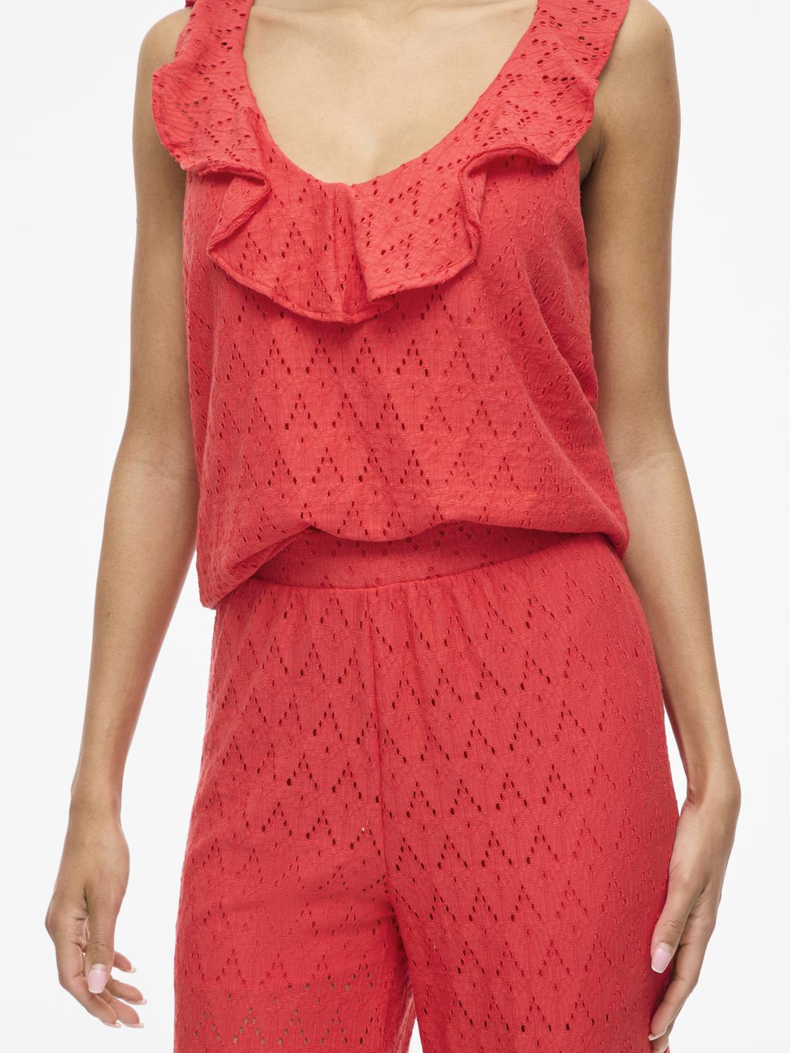 Viamalina V-Neck S/L Flounce