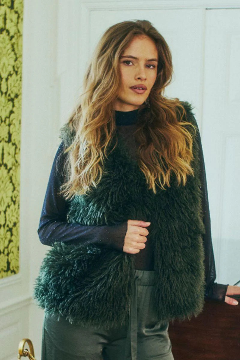 Fine Waistcoat Kombu Green