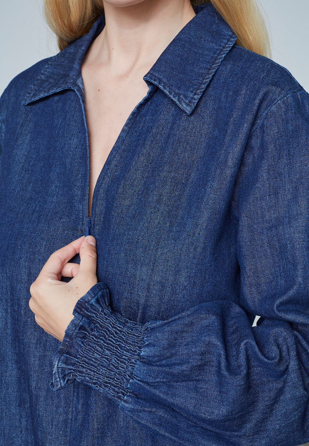 LOVE 1391 SKJORTE BLUSE DENIM