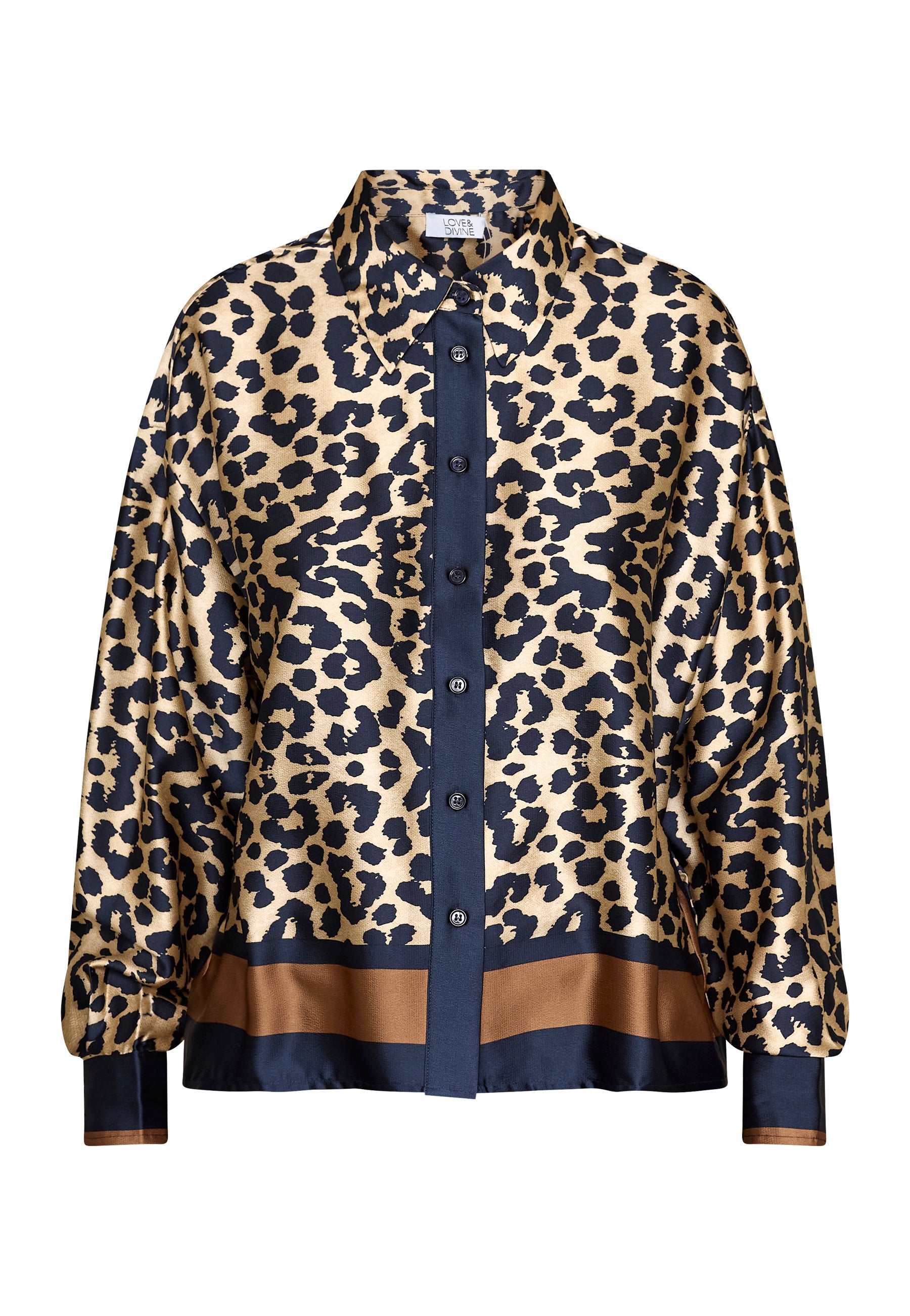 LOVE1393 skjorte brown leo