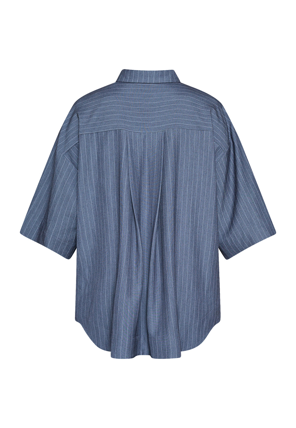 LOVE971-13 PIN STRIBE BLUSE