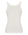 Lone rib tank Top Ivory