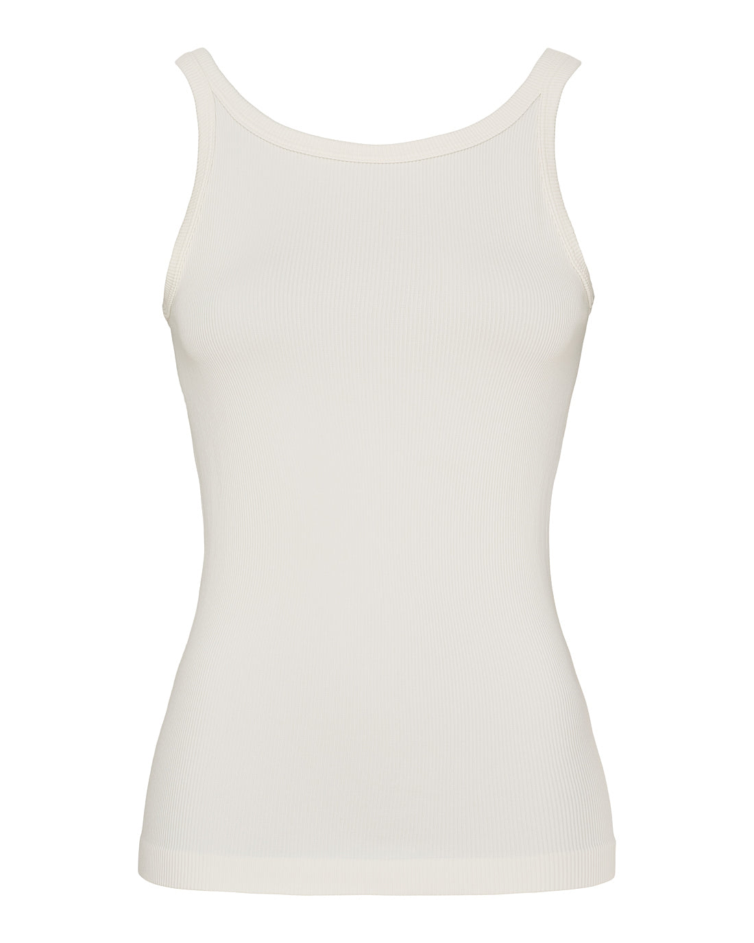 Lone rib tank Top Ivory