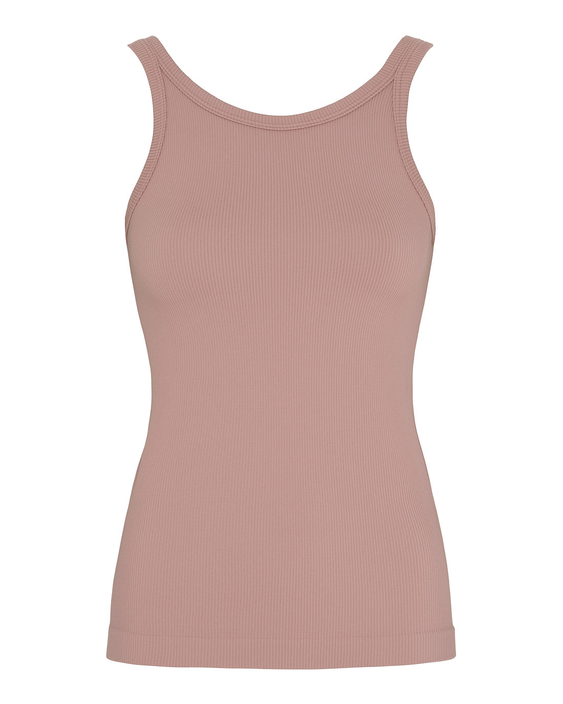 Lone rib tank Top Rosa Antico