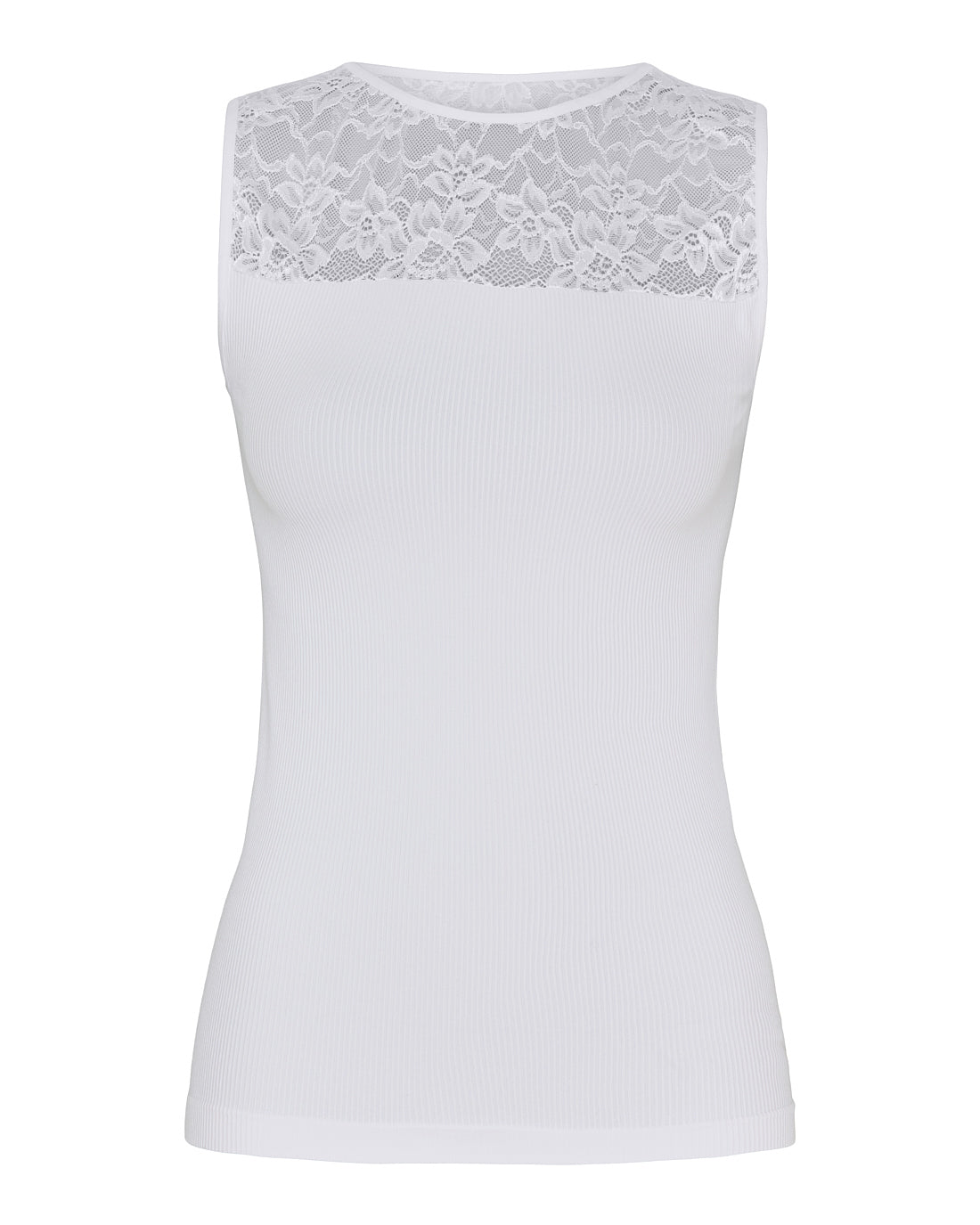 NANCY rib top bianco