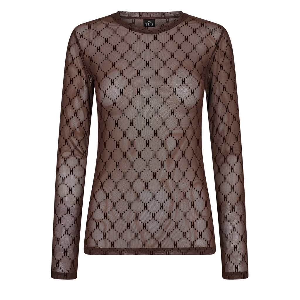 Logo Mesh Blouse