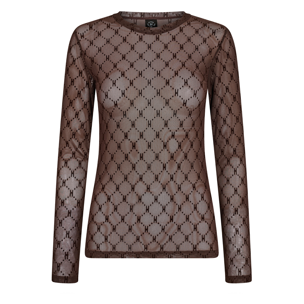 Logo Mesh Blouse