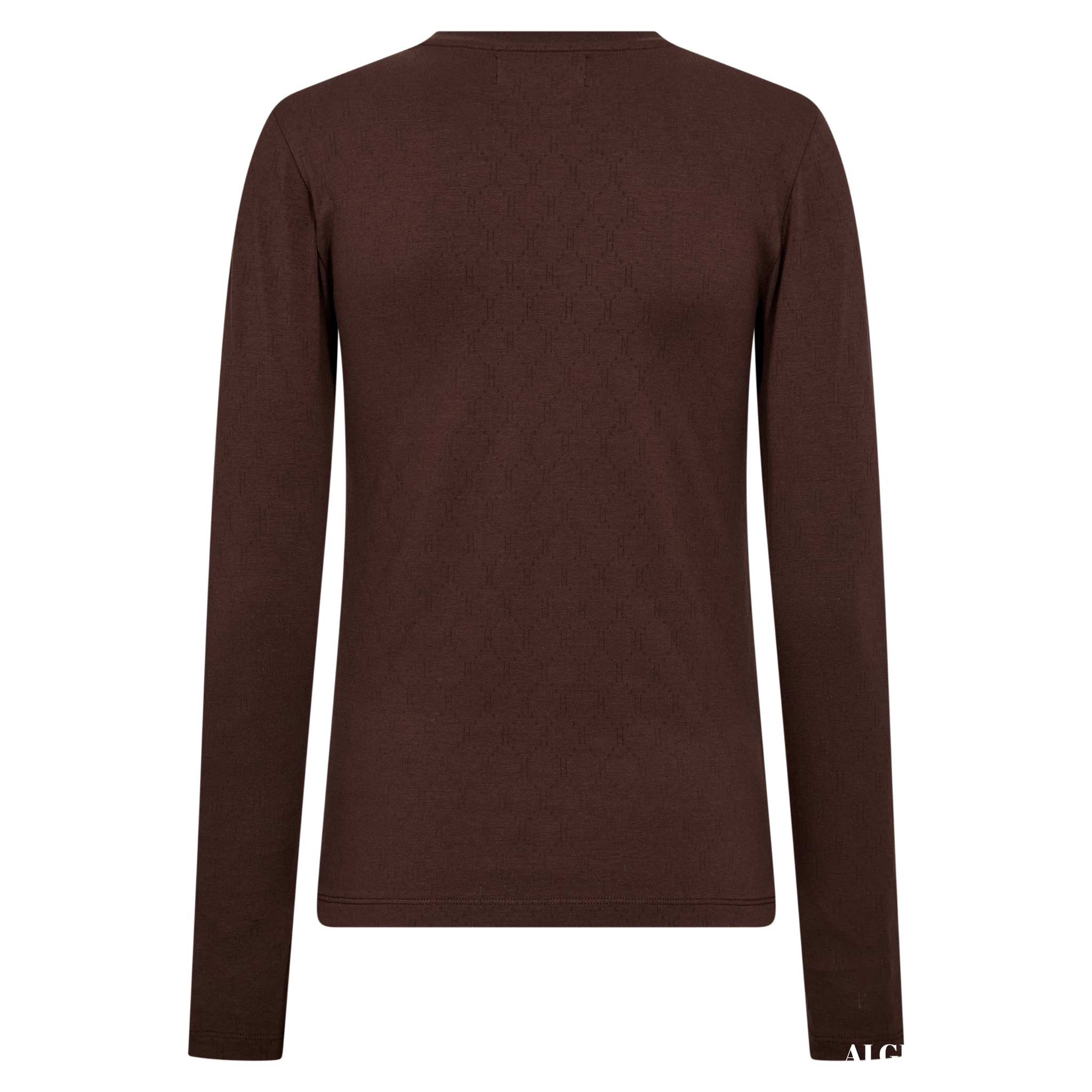 Logo Burn-out T-shirt - Brown
