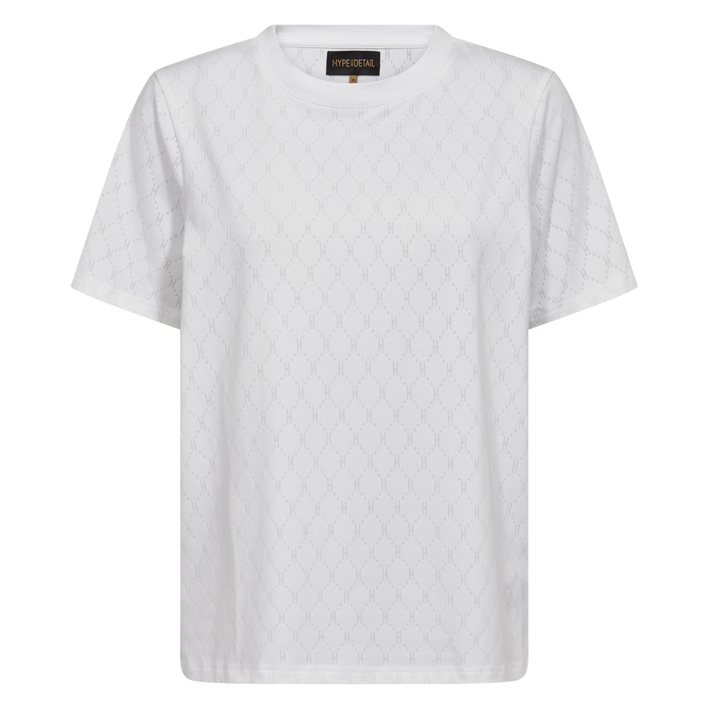 Logo Oversize Burn-out T-shirt - White