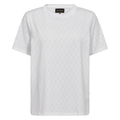 Logo Oversize Burn-out T-shirt - White