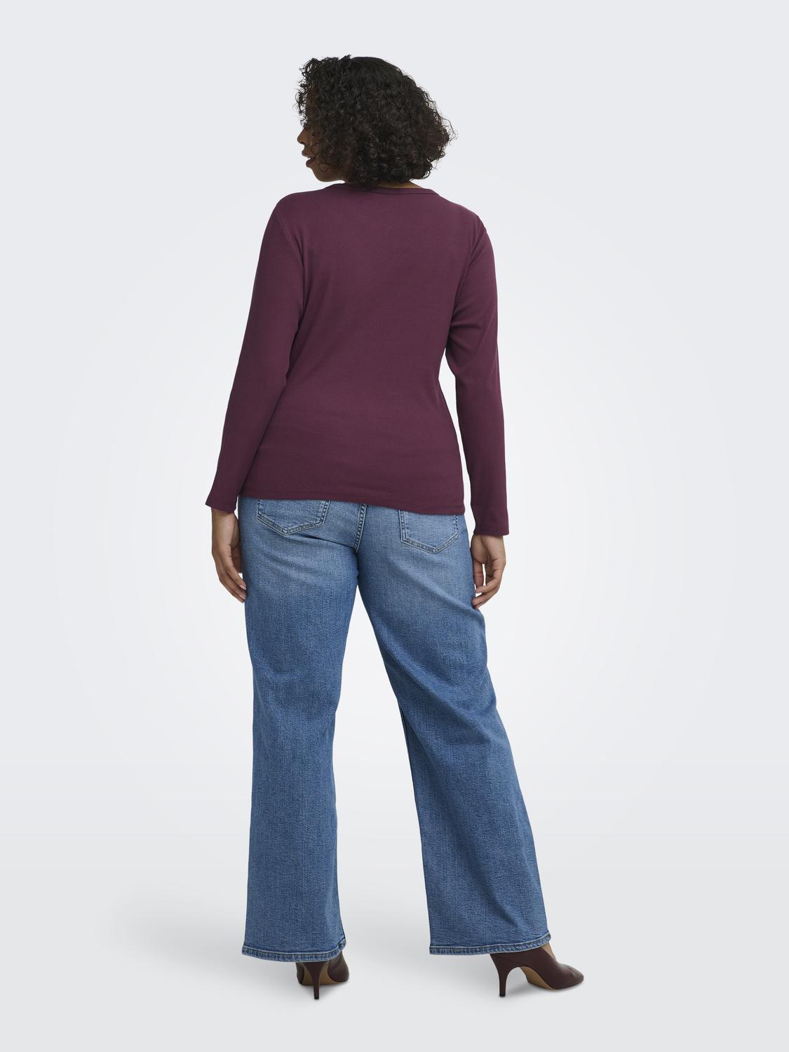 CARVAL L/S O-NECK TOP