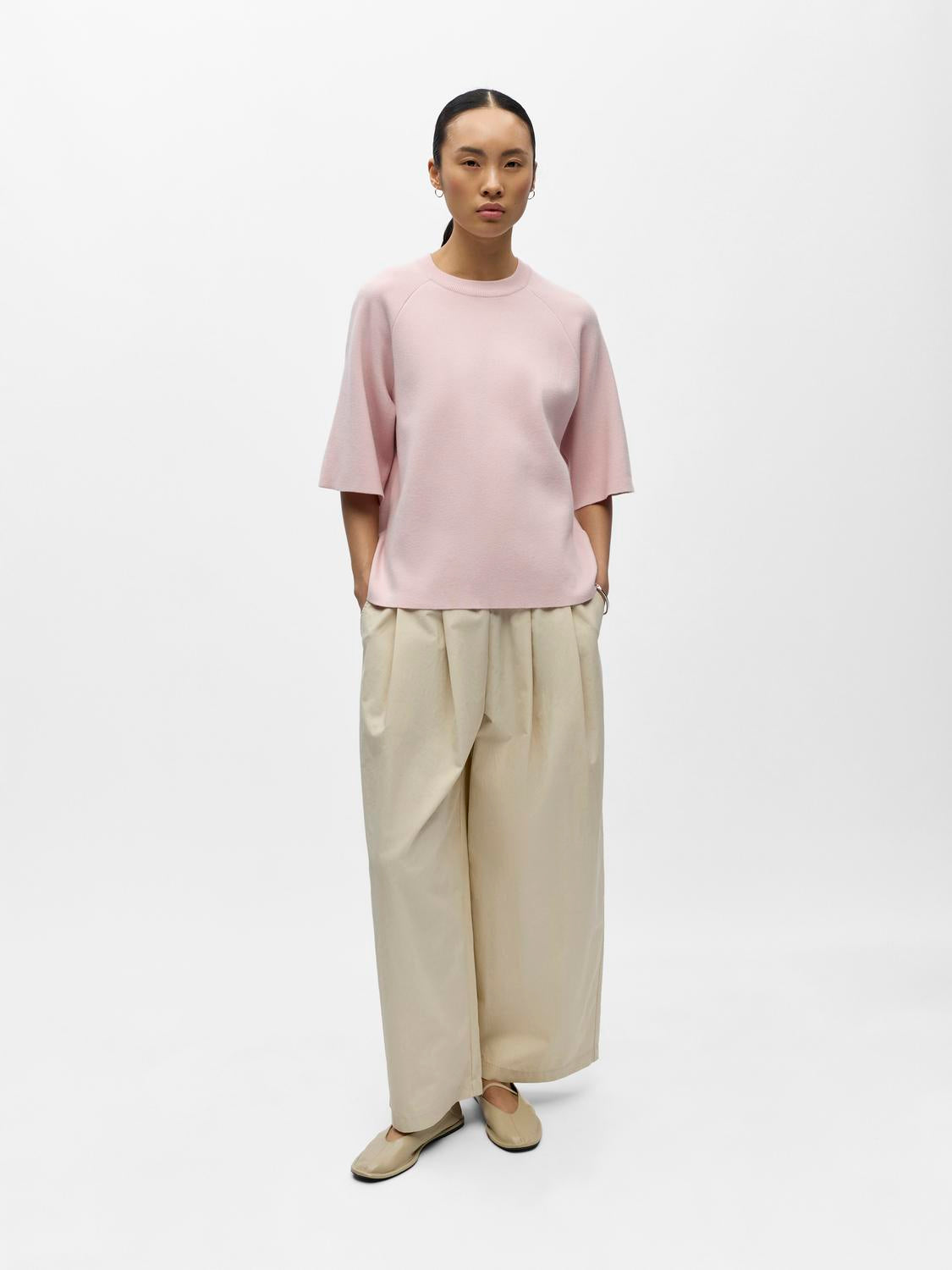 REYNARD 2/4 KNIT PULLOVER PALE