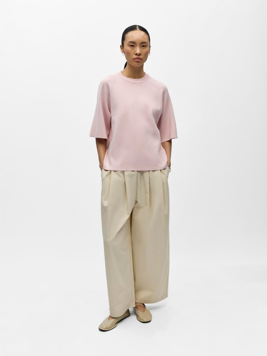 REYNARD 2/4 KNIT PULLOVER PALE