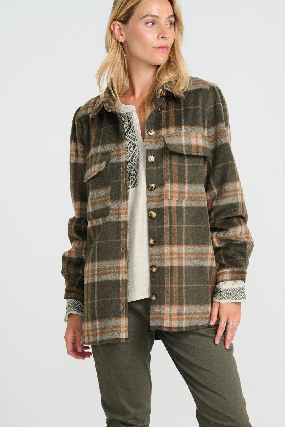 COSTAMANI Columbine shirt army