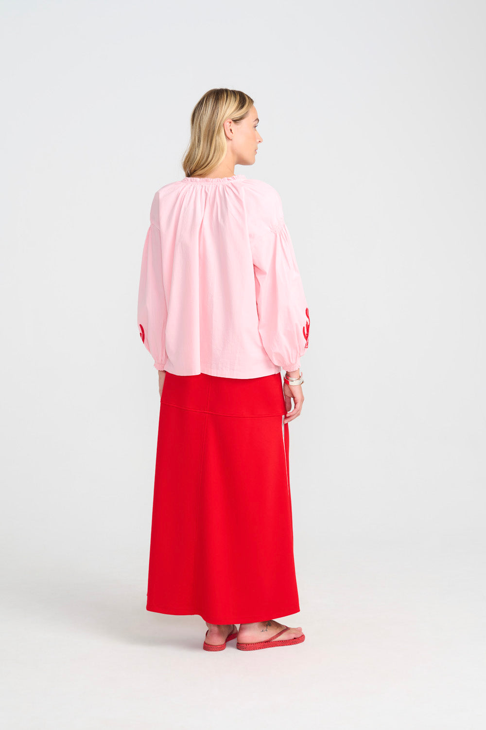 JULLE SHIRT PINK RED SKJORTE