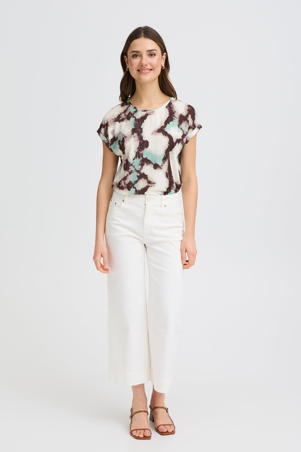 FRSEEN TEE MARBLE CREME MENTHE