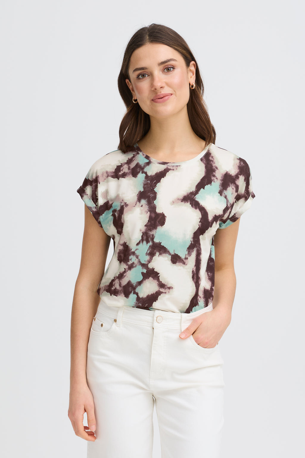 FRSEEN TEE MARBLE CREME MENTHE