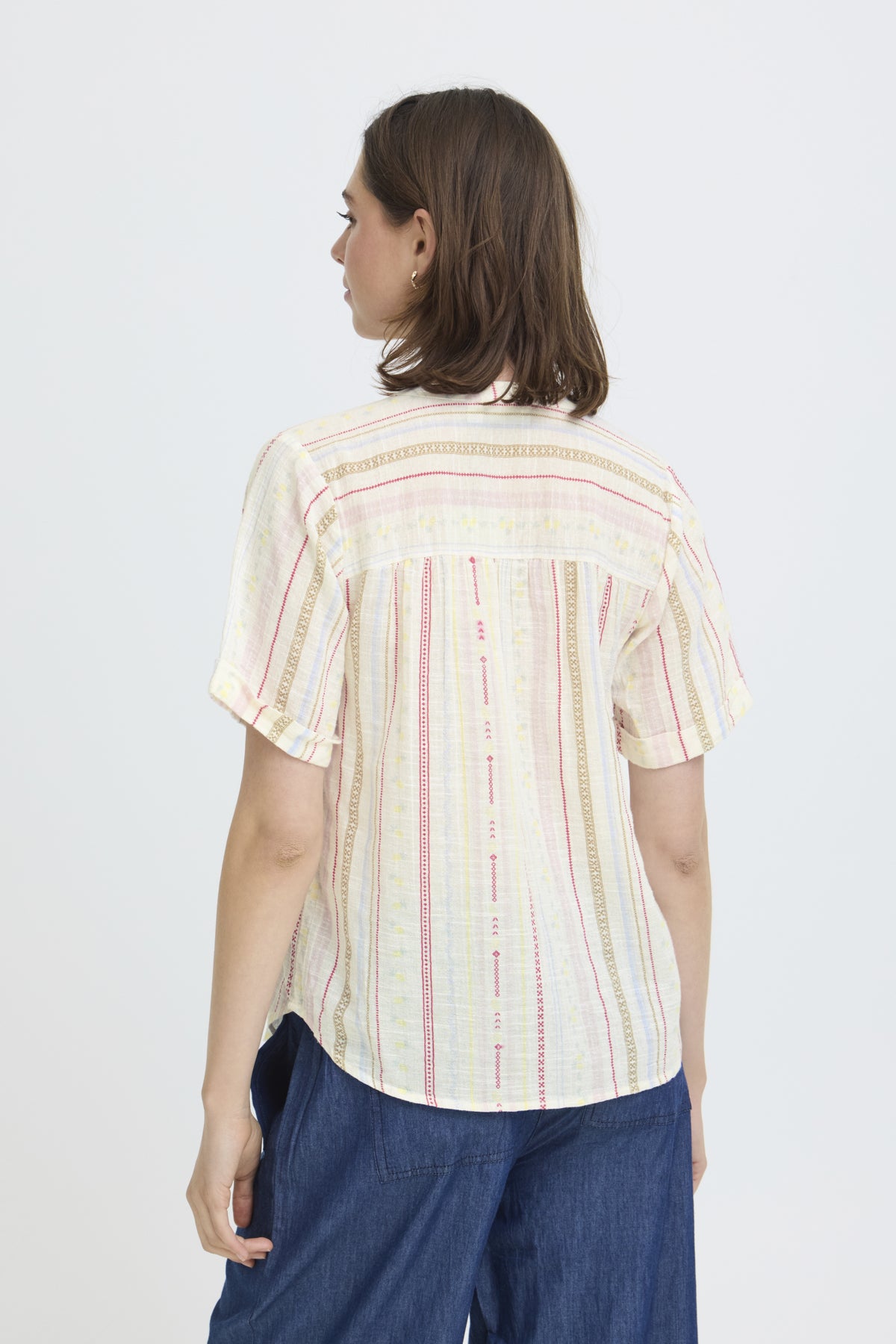 FRBOBBI SHIRT STRIPE BLUSE