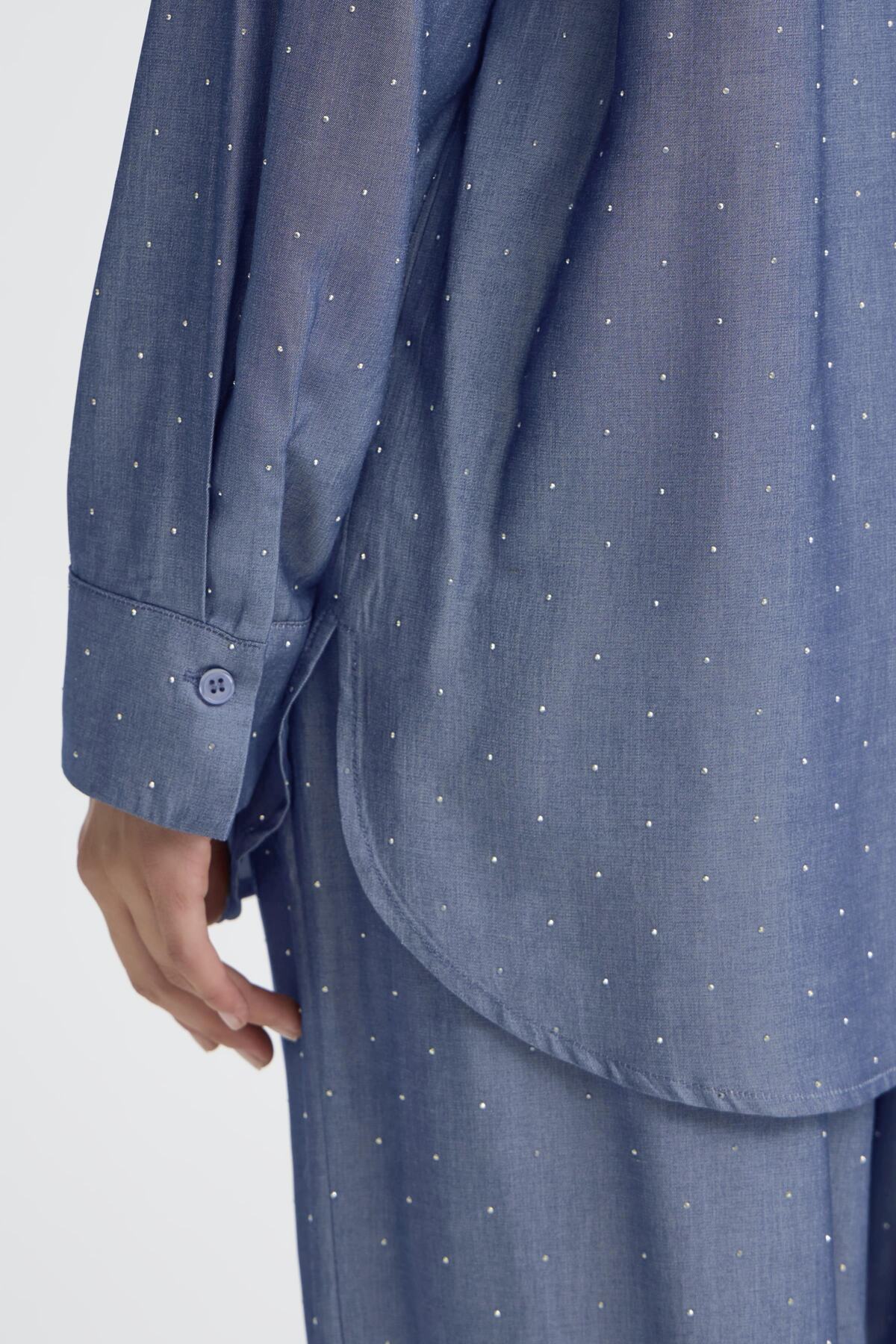 FRUKKA shirt dark blue denim