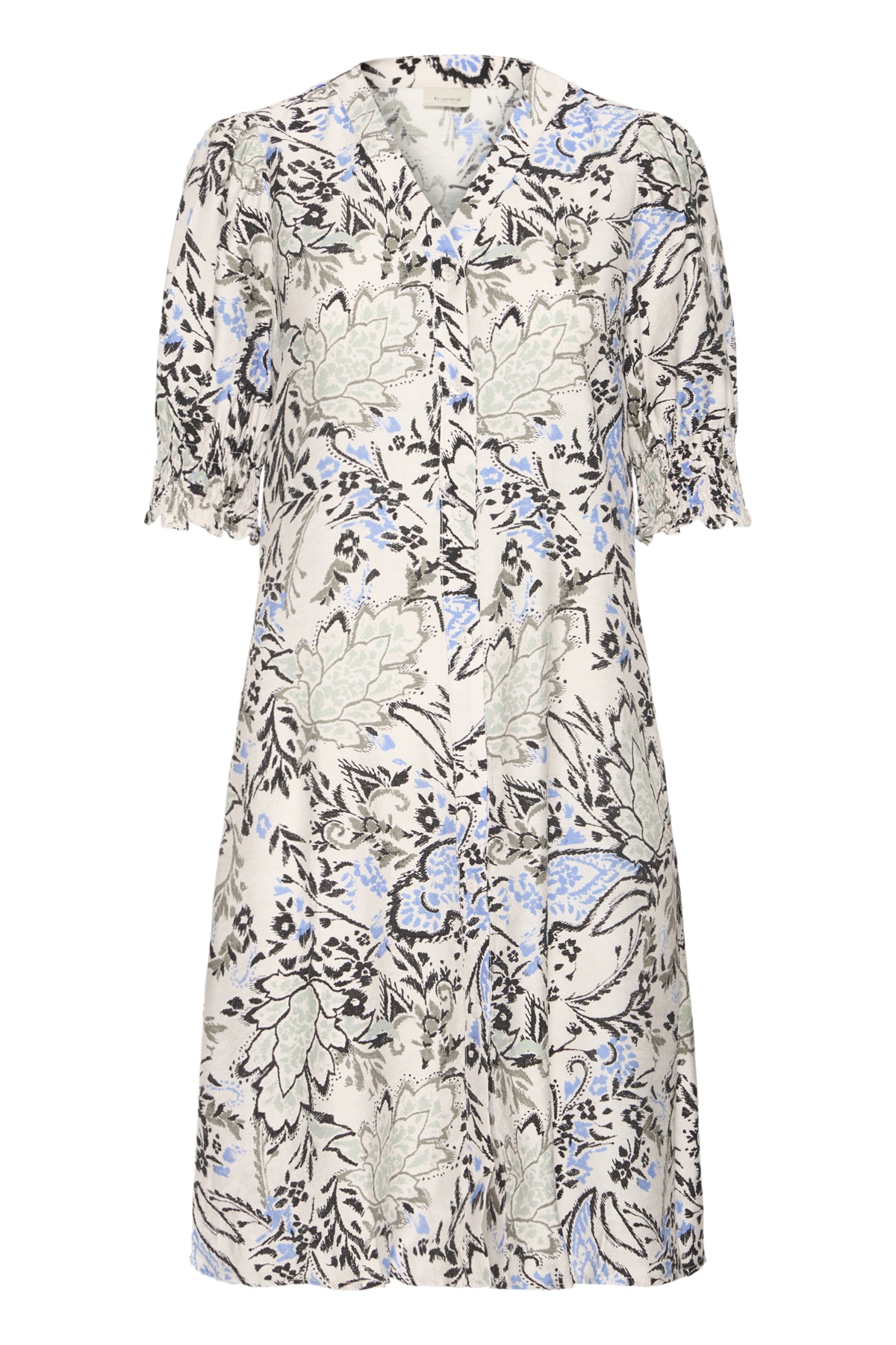 FRARIANA Kjole FEMI BOUQUET GRAY MORN