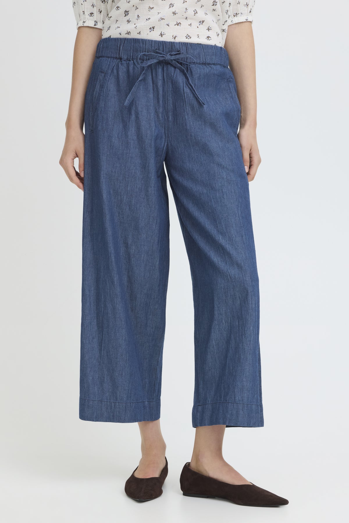 FRLARISSA BUKSER MID BLUE DENIM