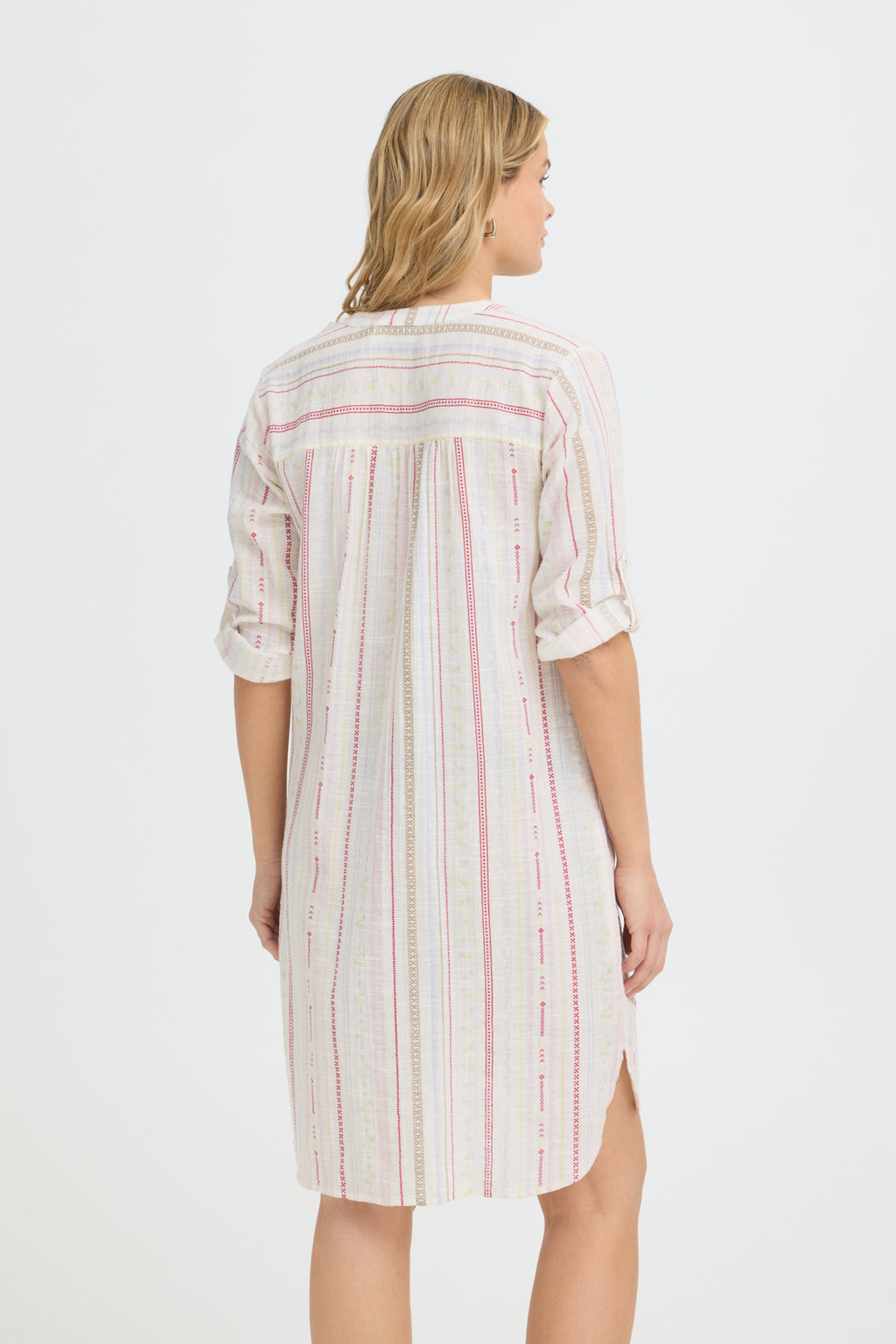 FRBOBBI DRESS CREAM RED/YELLOW