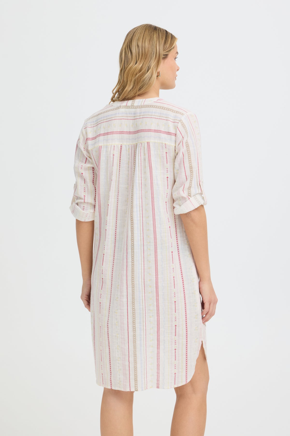 FRBOBBI DRESS CREAM RED/YELLOW