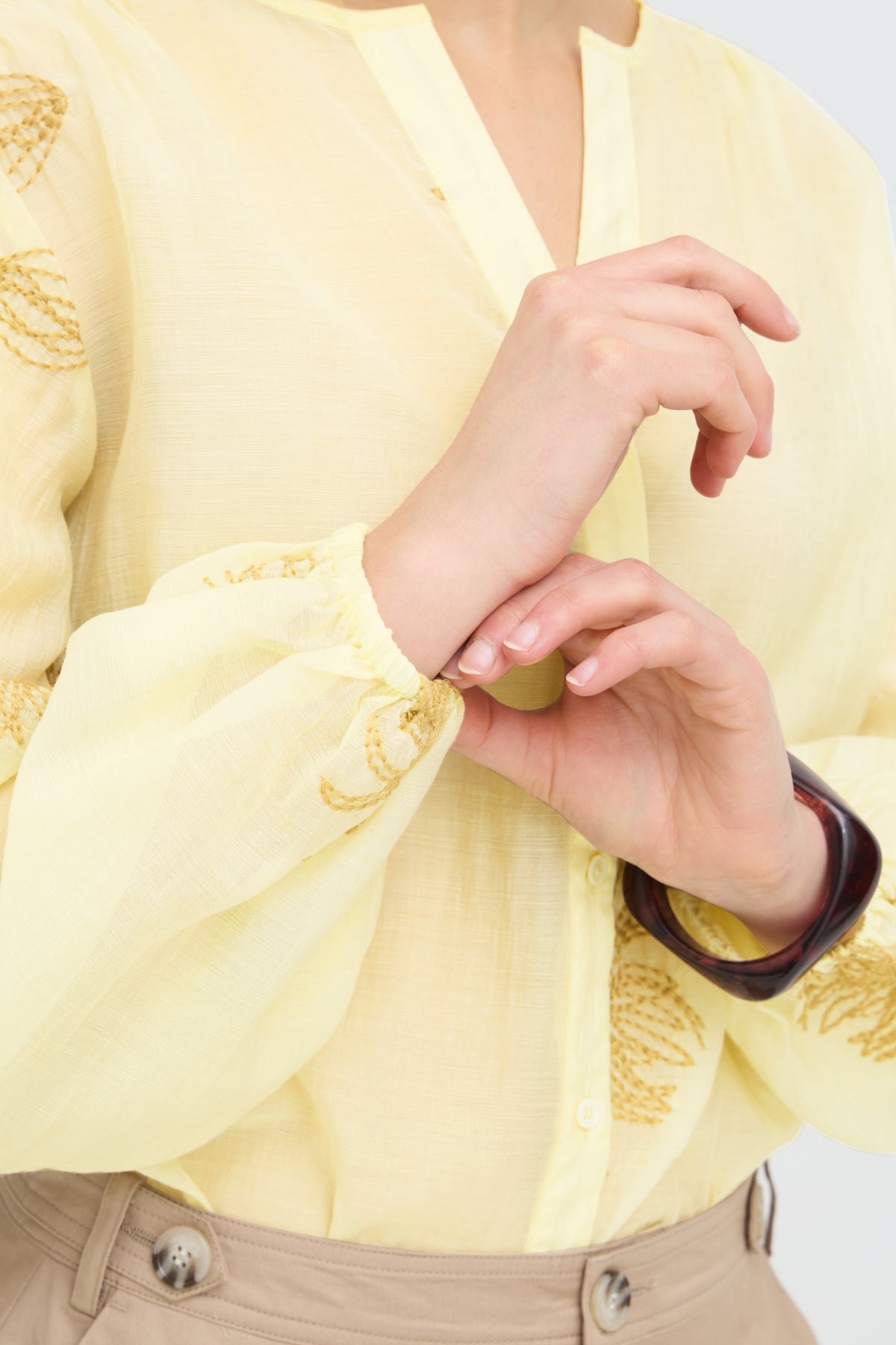 FRWINA SHIRT PASTEL YELLOW