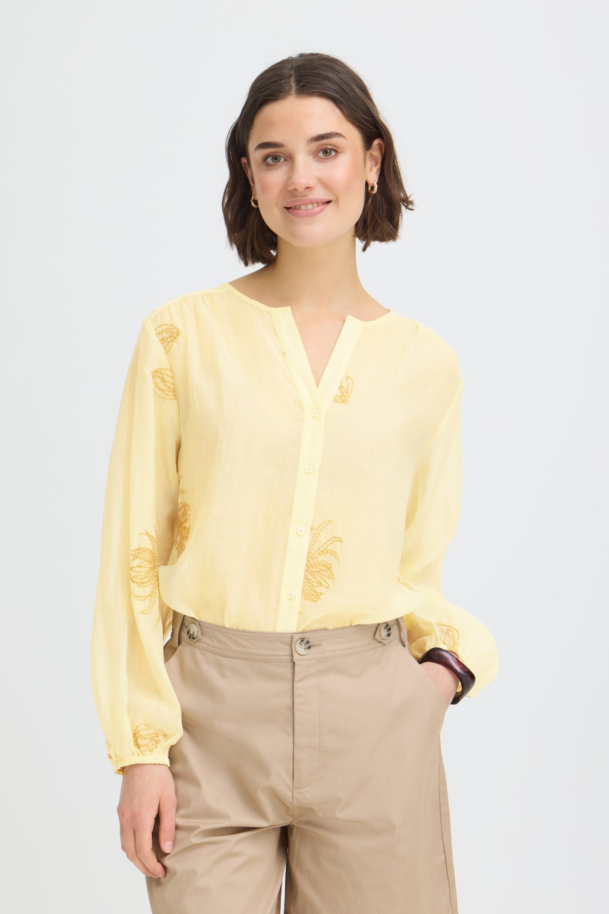 FRWINA SHIRT PASTEL YELLOW