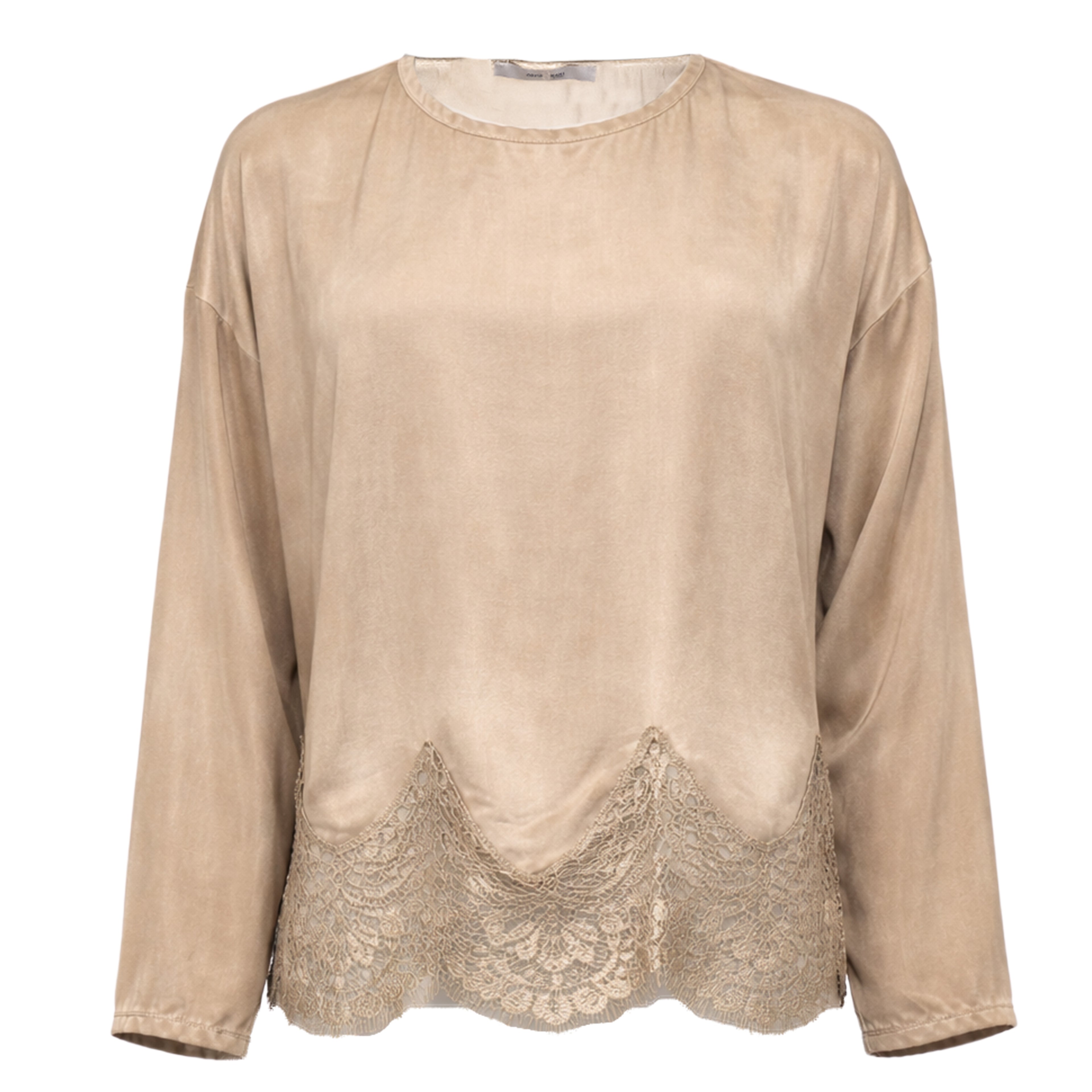 MILA L/S LACE BLOUSE GOLDEN SA