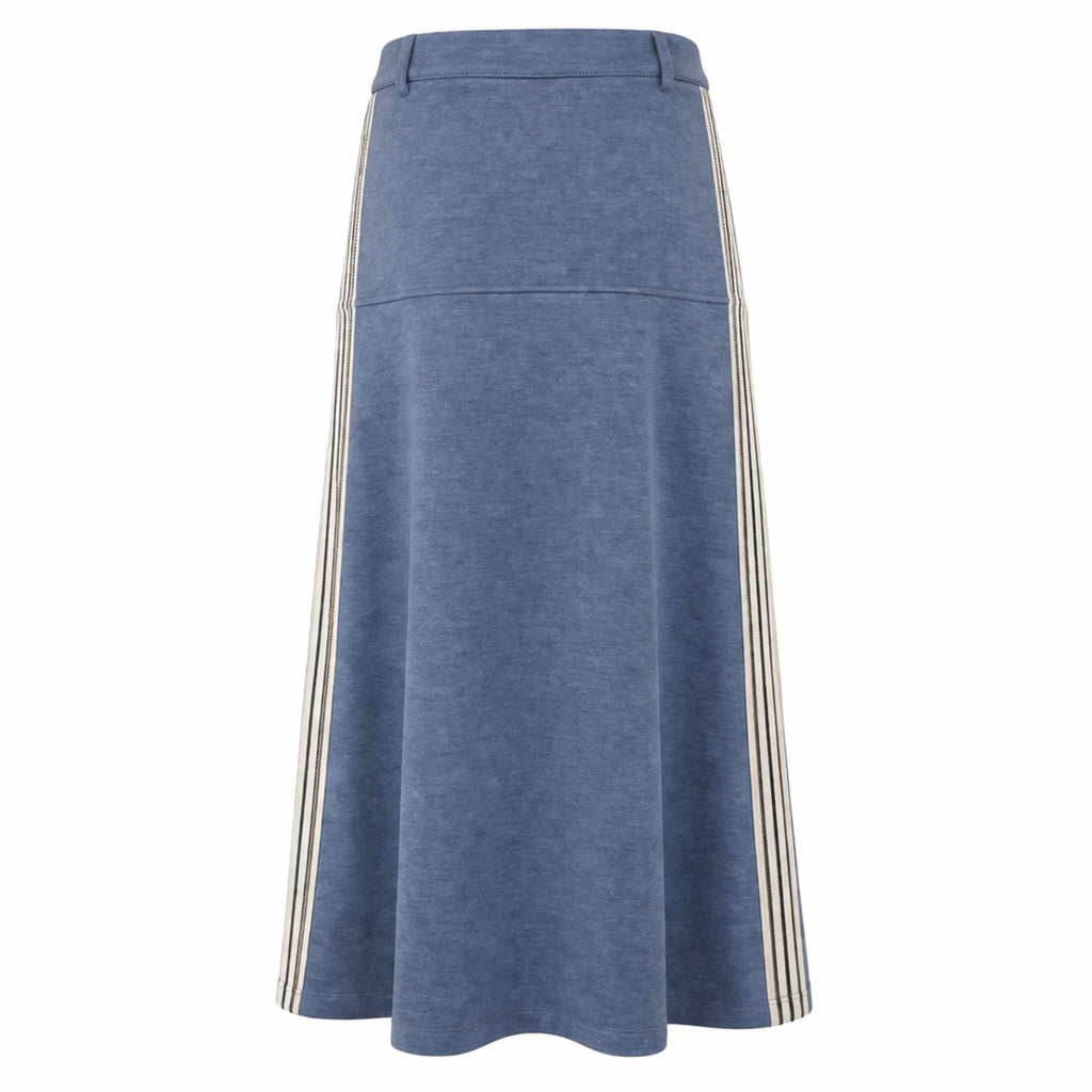 ALBA LONG SKIRT DUSTY BLUE