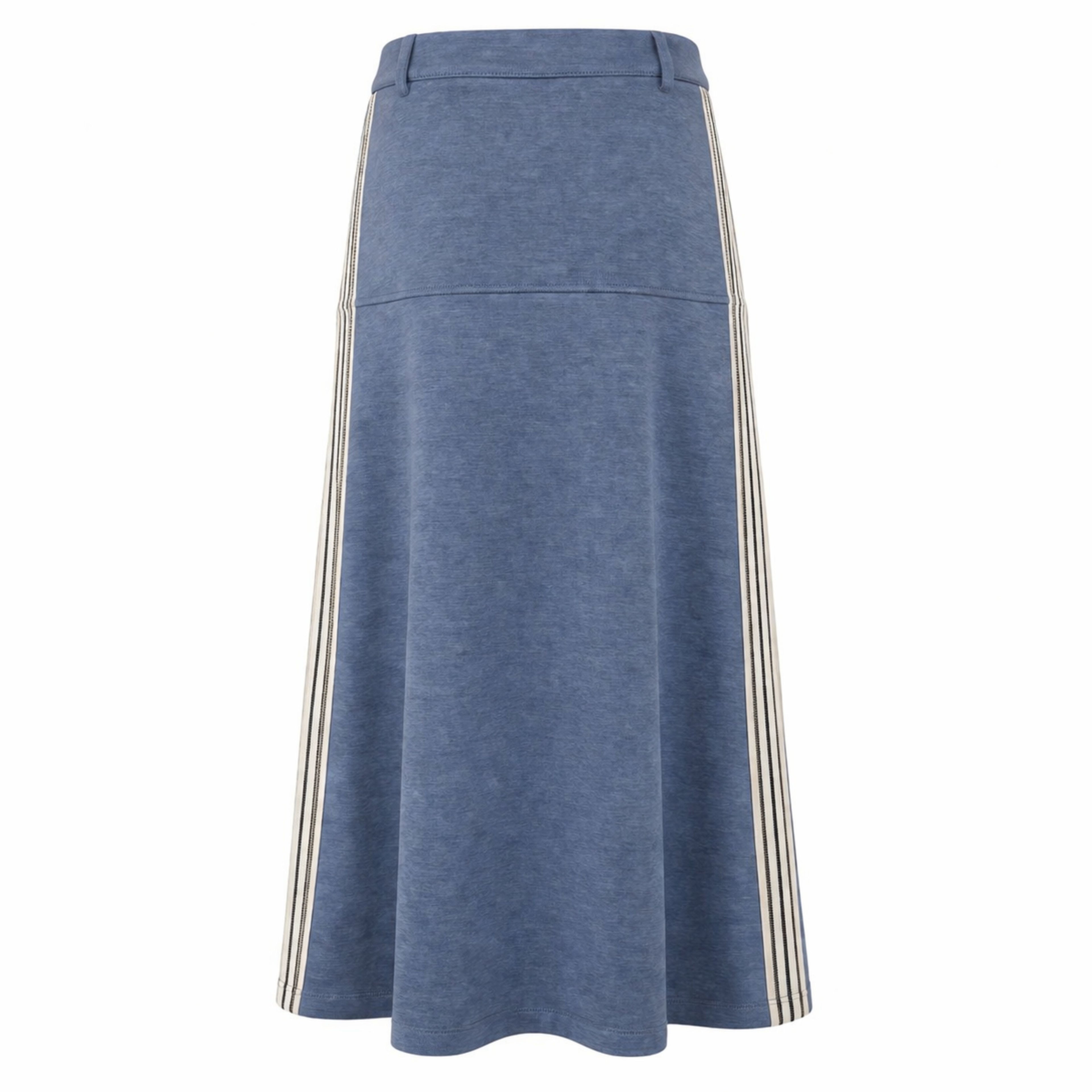ALBA LONG SKIRT DUSTY BLUE
