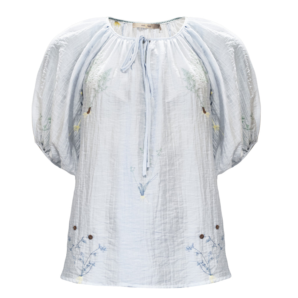 LOUISA BLOUSE BLUE FLOWER