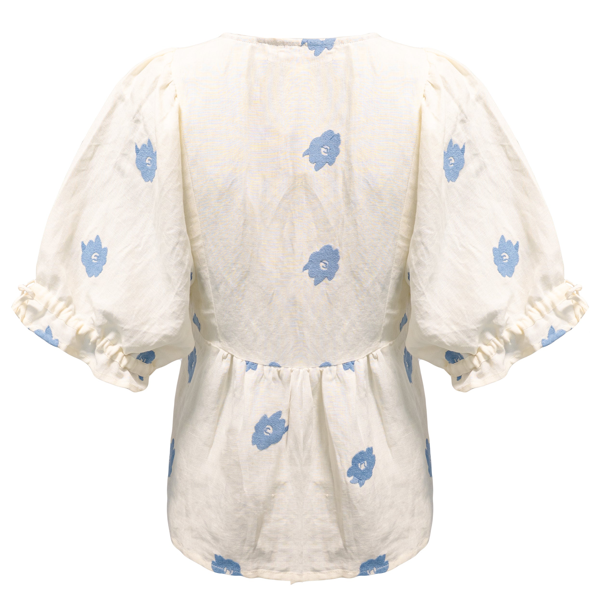 SEA BLOUSE BLUE FLOWER