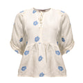 SEA BLOUSE BLUE FLOWER