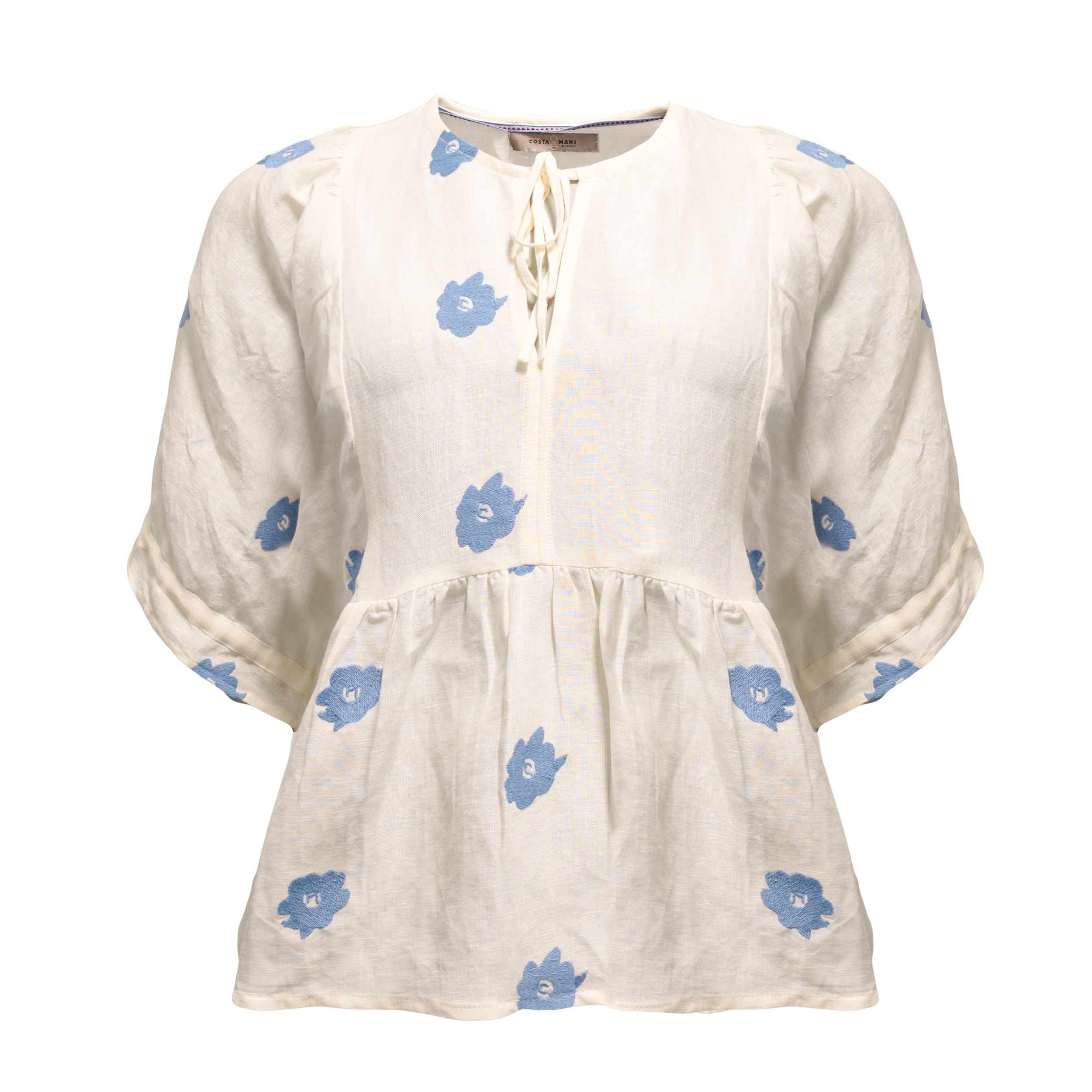 SEA BLOUSE BLUE FLOWER