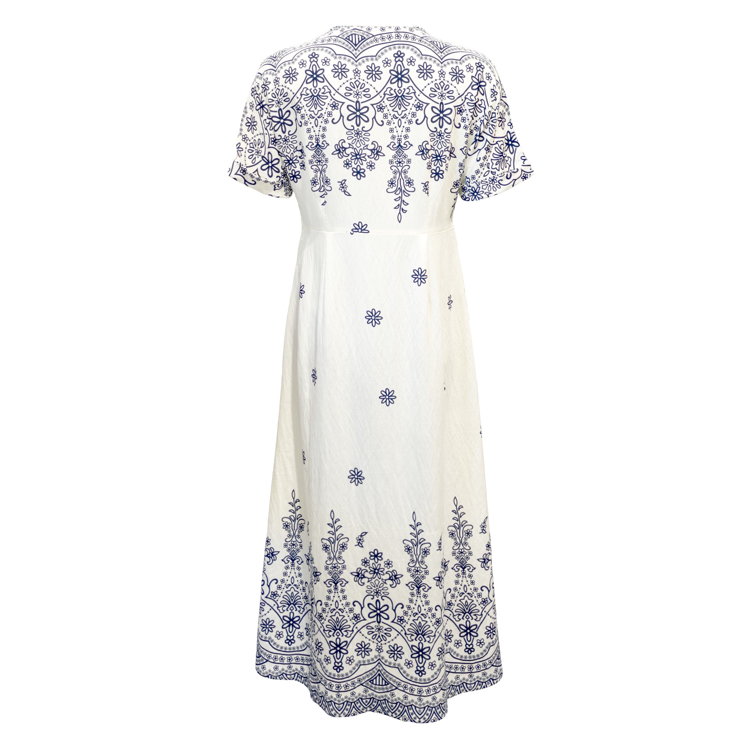 WISHI DRESS SEA BLUE FLOWER