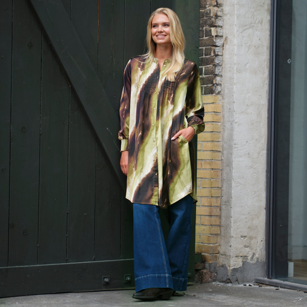 Carrie dress brown/gre
