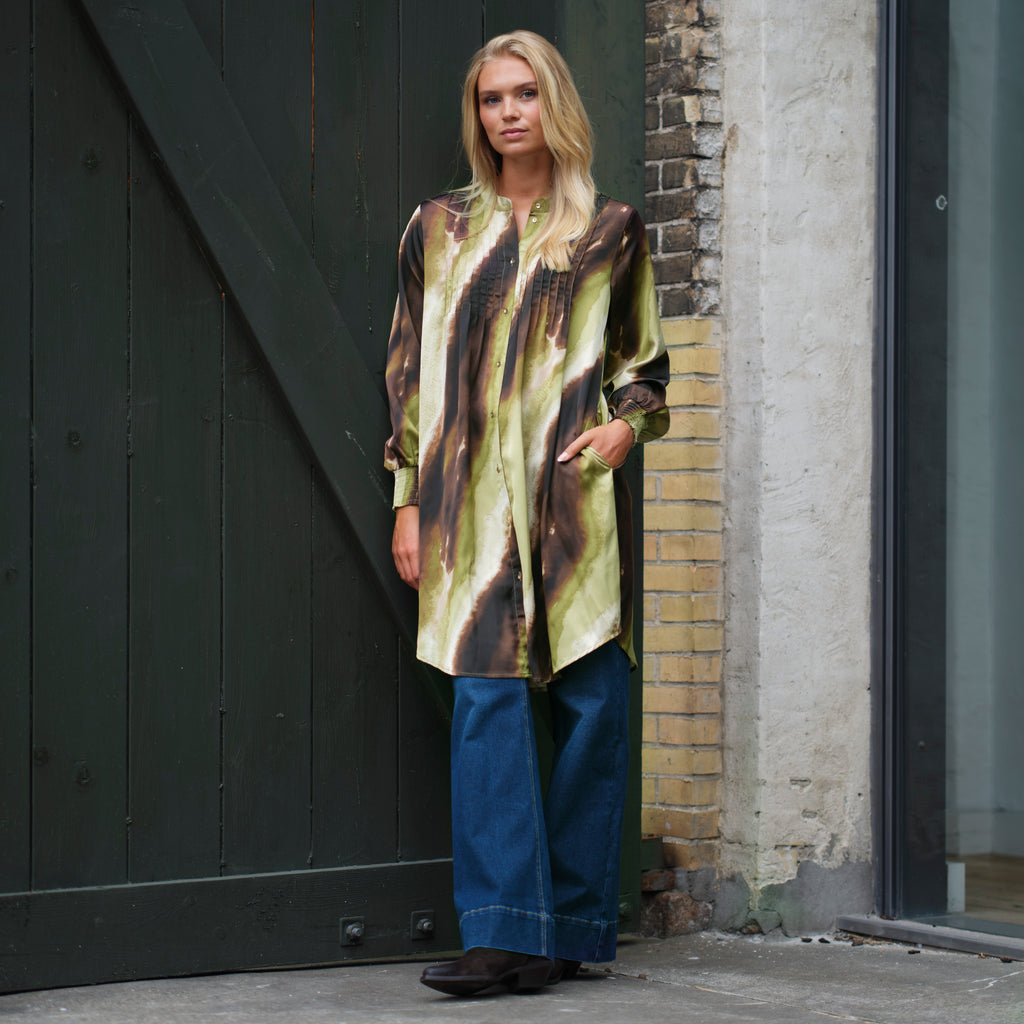 Carrie dress brown/gre