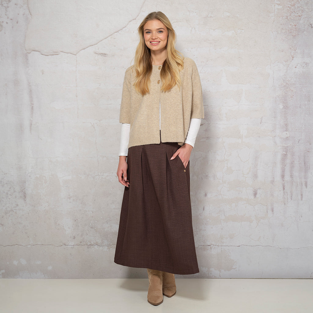 PAULINE SKIRT CHOCOLATE