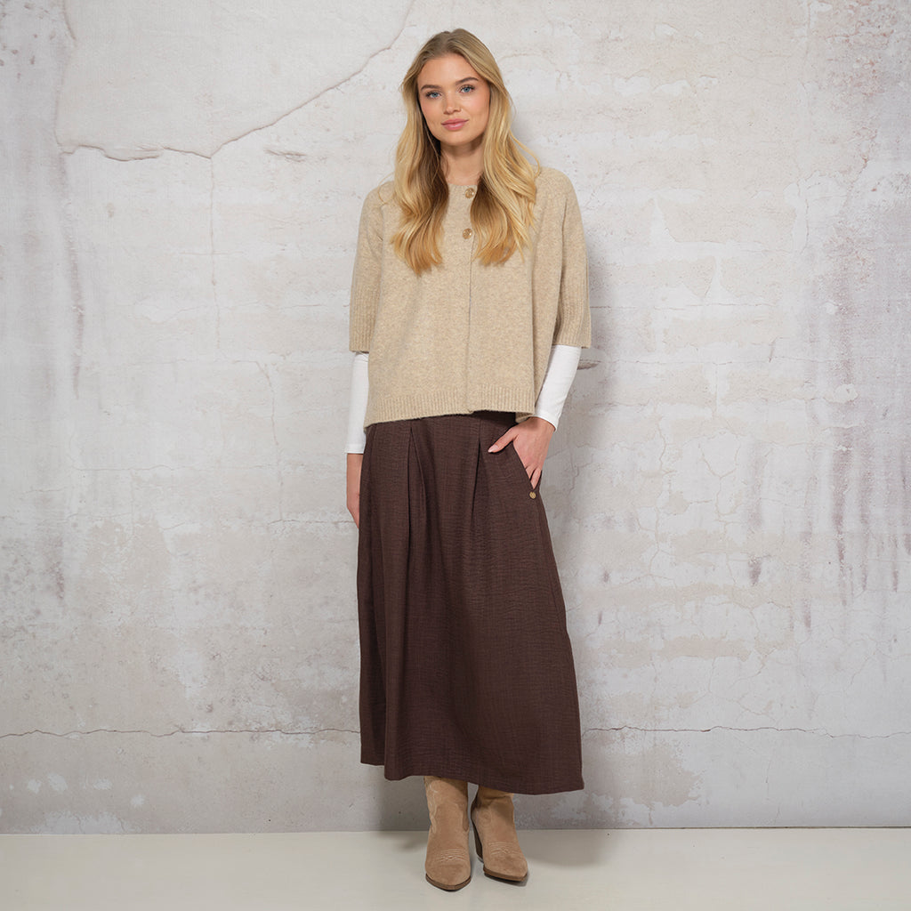 PAULINE SKIRT CHOCOLATE