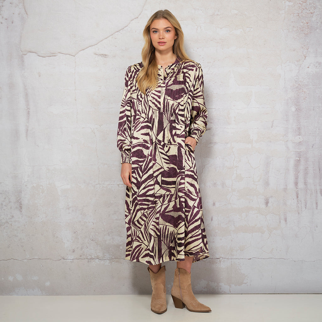 CARLA DRESS PLUM  KJOLE