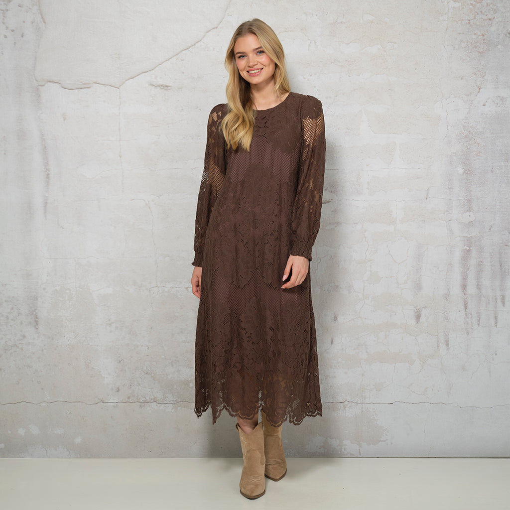 MILA DRESS BRUN KJOLE