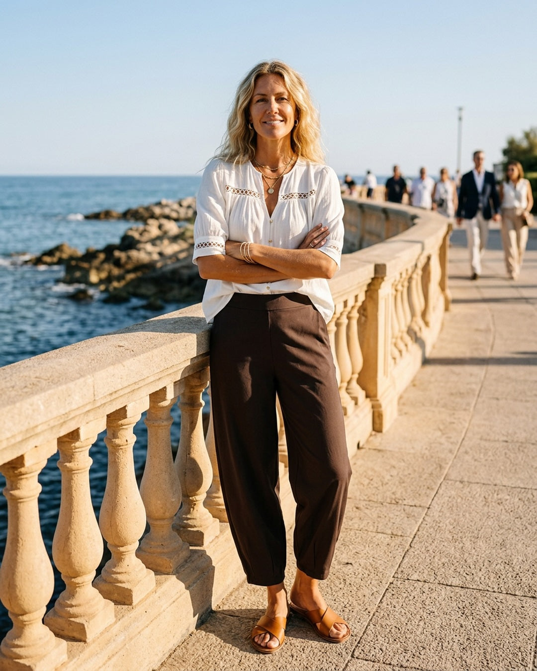 CHLOE PANTS BROWN BUKSER