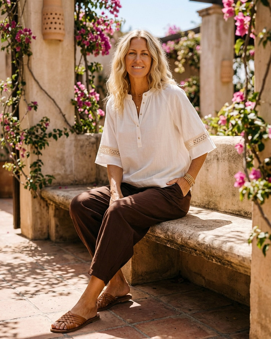 CHLOE PANTS BROWN BUKSER