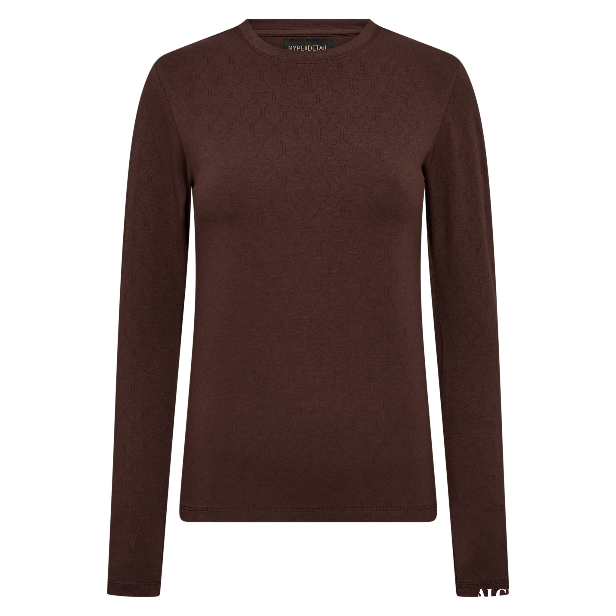 Logo Burn-out T-shirt - Brown