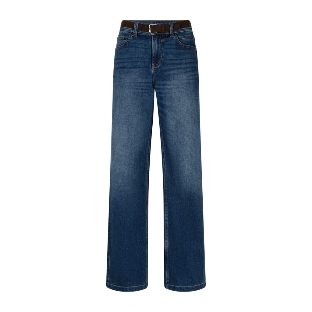COLETTE & BELT DARK STONE JEANS