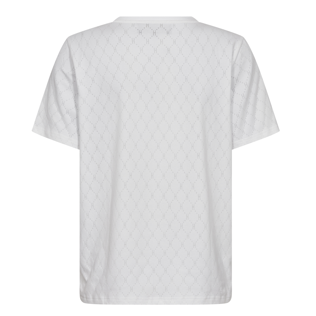 Logo Oversize Burn-out T-shirt - White