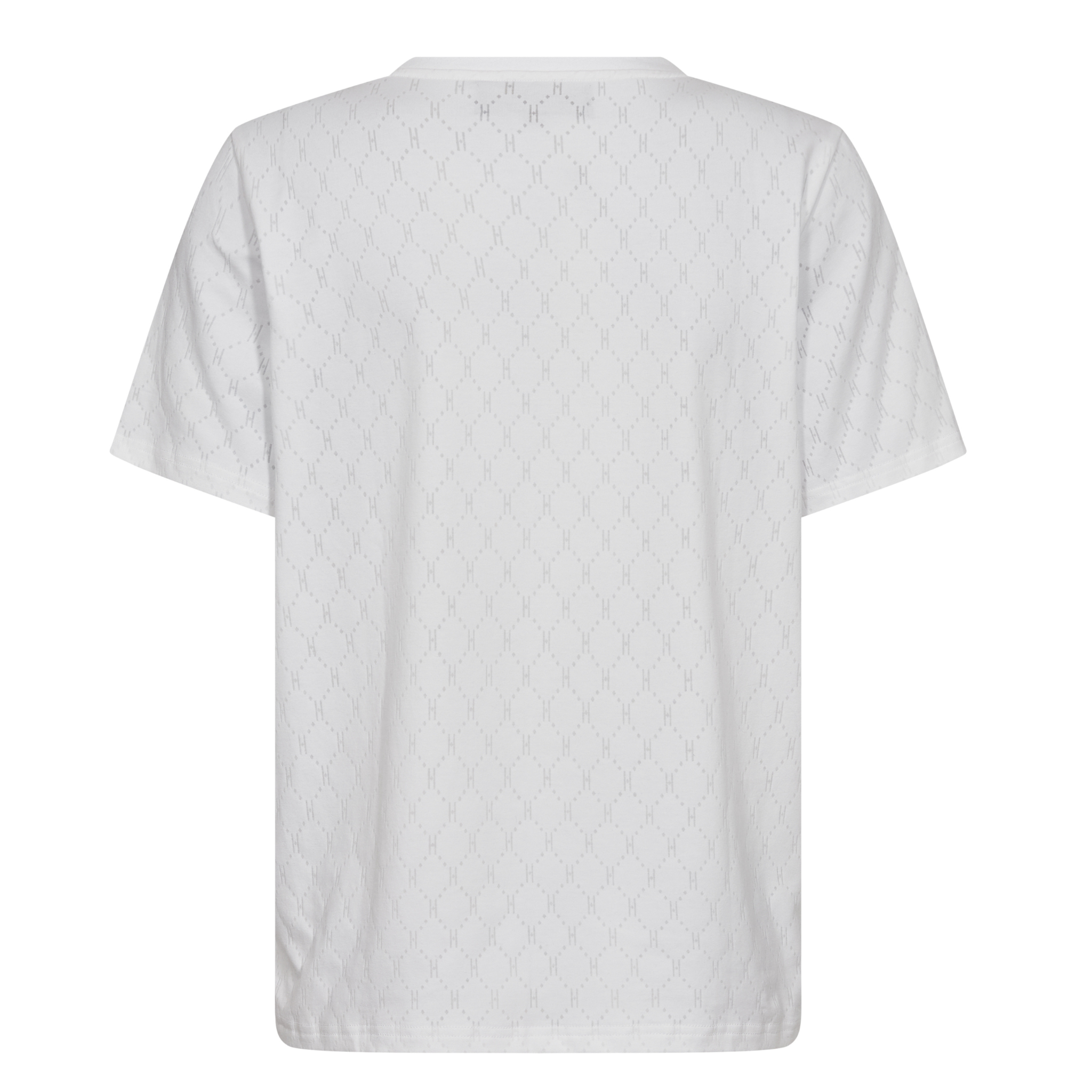 Logo Oversize Burn-out T-shirt - White